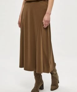 PEPPERCORN Femme LANA Jupe Trapèze Crocodile Green