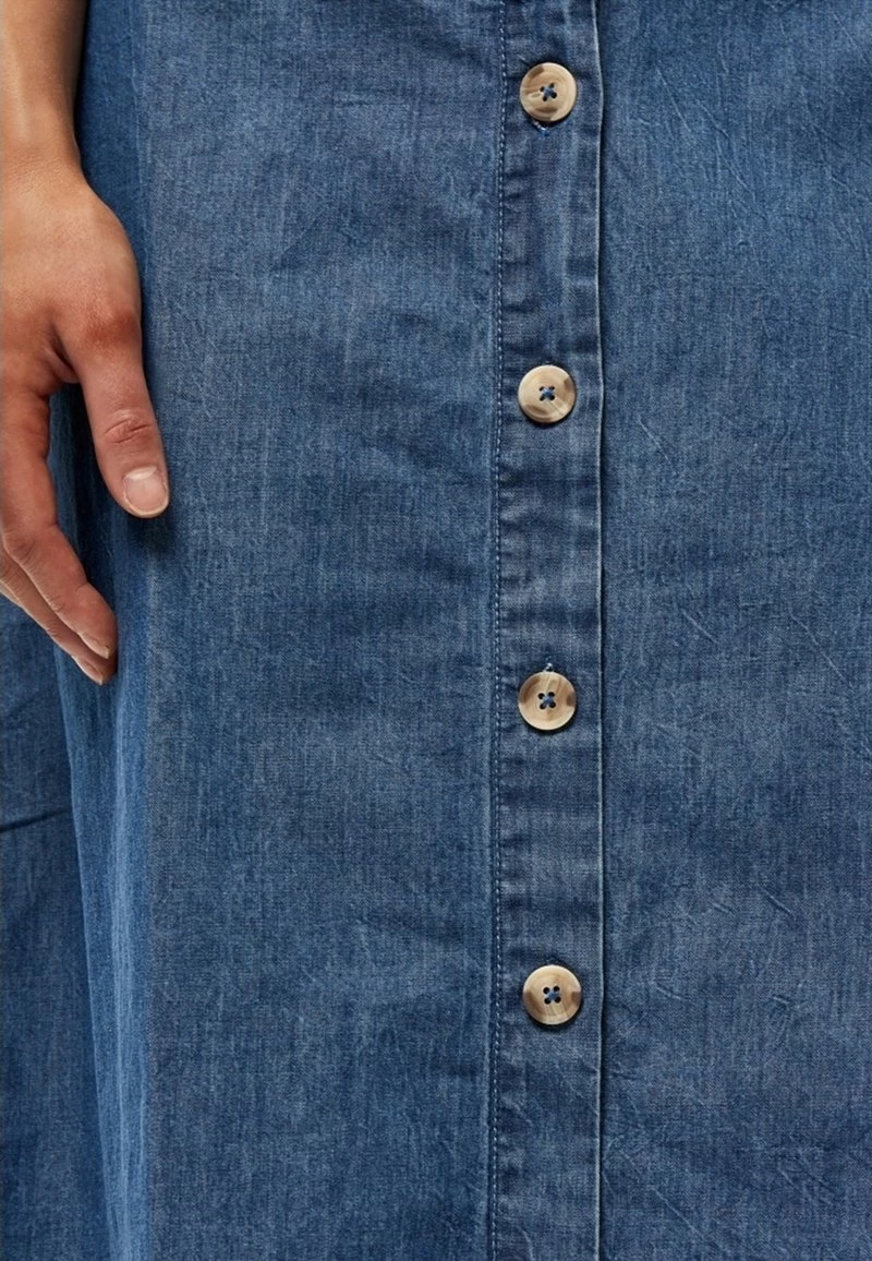 PEPPERCORN Femme CIA Jupe En Jean Mid Blue Denim 4 PEPPERCORN Femme CIA Jupe En Jean Mid Blue Denim – Image 4