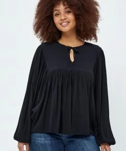 PEPPERCORN DANEA CURVE Blouse Black Femme