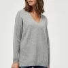 PEPPERCORN ROSALIA Pullover Light Grey Mel. Femme