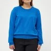 PEPPERCORN Femme TANA PUFF LONGSLEEVE CURVE Pullover Daphne Blue