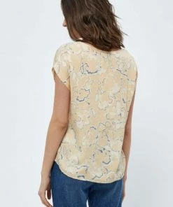 PEPPERCORN Femme T Shirt Imprimé Warm Sand Pr -Promos PEPPERCORN Magasin 545802554f5d4caa8191662fc0668170