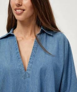 PEPPERCORN Femme CIA Tunique Light Blue Wash -Promos PEPPERCORN Magasin 545f5933791743f5ac77cb5d253d9b19