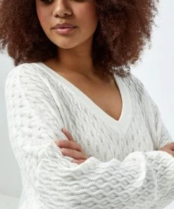 PEPPERCORN Femme ROSALIA Pullover Cloud Dancer -Promos PEPPERCORN Magasin 579f6f2ca72d433db7162cc101710ef3