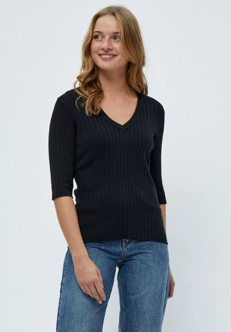 PEPPERCORN TANA T Shirt Basique Black Femme 1 PEPPERCORN TANA T Shirt Basique Black Femme