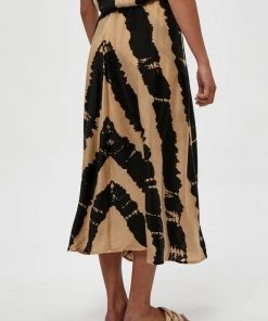 PEPPERCORN Femme DIONA Jupe Trapèze Warm Sand Pr -Promos PEPPERCORN Magasin 5ae13a4d71ac4041a05c48621ddf5b50