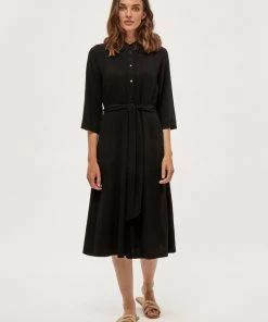 PEPPERCORN Femme DJANET Robe Chemise Black