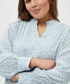 PEPPERCORN Femme CELESTINE JULIANNA Blouse Dusk Blue Pr -Promos PEPPERCORN Magasin 5d31b9d90d7e4c0ab14437a5390ff417