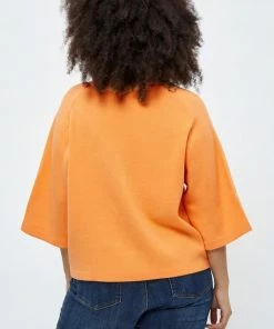 PEPPERCORN ROSALIA 3 4 SLEEVE CURVE Pullover Peach Cobbler Femme -Promos PEPPERCORN Magasin 5db1926aa17b40b69113200221d6b794