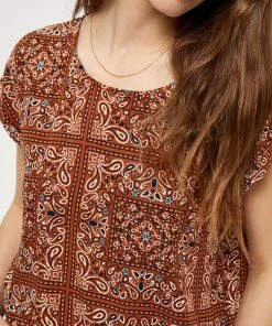PEPPERCORN LOIS MALUCCA Blouse Brown Femme -Promos PEPPERCORN Magasin 5dc68ddb6d4d42759447c2f4e77d8263