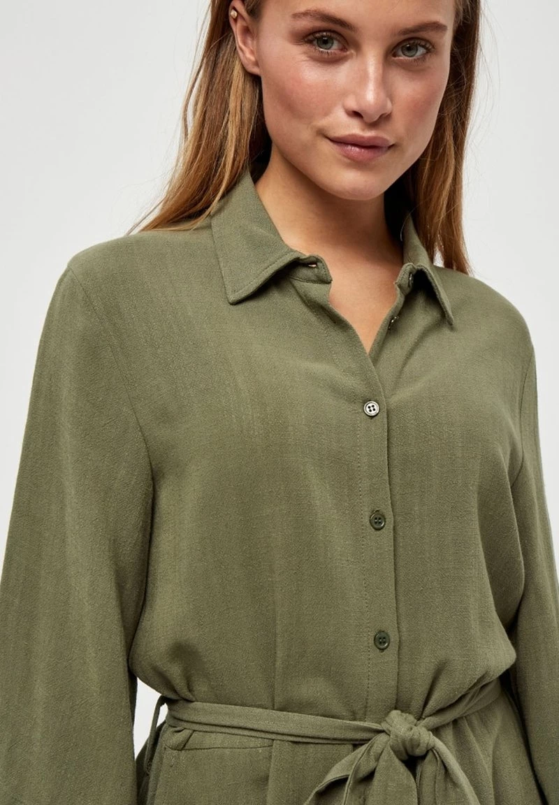 PEPPERCORN Femme DJANET Robe Chemise Sea Turtle Green 4 PEPPERCORN Femme DJANET Robe Chemise Sea Turtle Green – Image 4