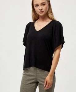 PEPPERCORN ROSALINDA T Shirt Imprimé Black Femme