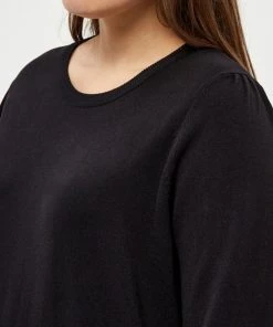 PEPPERCORN TANA PUFF LONGSLEEVE CURVE Pullover Black Femme -Promos PEPPERCORN Magasin 607c939bc9704aa890addf28f000e31c