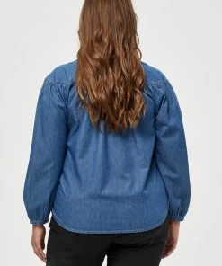 PEPPERCORN CIA Blouse Mid Blue Denim Femme 6 PEPPERCORN CIA Blouse Mid Blue Denim Femme -Promos PEPPERCORN Magasin 60cd9db605dd42848d4a522f56c967cd