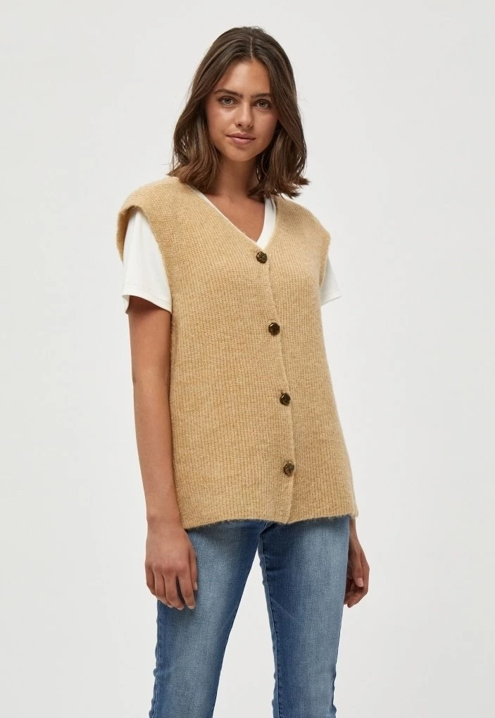 PEPPERCORN Gilet Beige Femme 1 PEPPERCORN Gilet Beige Femme