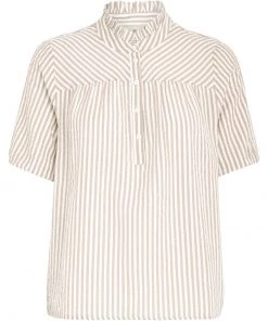 PEPPERCORN Femme ELAINE Blouse Warm Sand Stripe -Promos PEPPERCORN Magasin 61a970971e3d480685e49a9335e62bdd