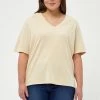 PEPPERCORN Femme PHILINA CURVE T Shirt Basique Warm Sand