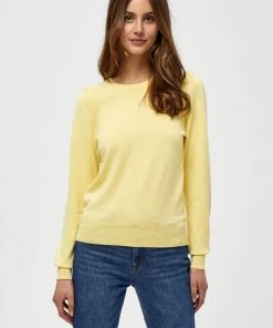 PEPPERCORN Femme TANA PUFF LONGSLEEVE Pullover Pale Yellow
