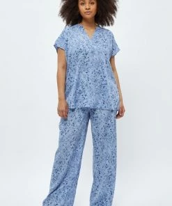 PEPPERCORN Femme CURVE Blouse Skyway Blue Print
