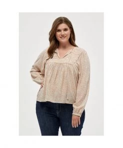 PEPPERCORN DANEA CURVE Blouse Skyway Blue Print Femme