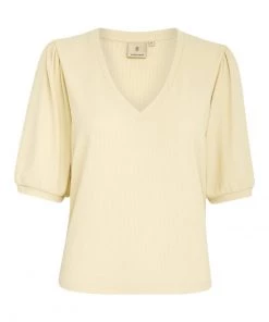 PEPPERCORN V NECK T Shirt Basique Almond Milk Femme -Promos PEPPERCORN Magasin 6904c7f38a664c439e147e89be385e34