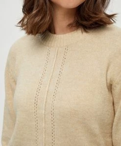 PEPPERCORN SCARLET Pullover Seedpearl Creme Melange Femme -Promos PEPPERCORN Magasin 6a1fdc1ae5994220896f8bdcce648bcb