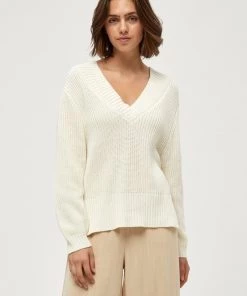 PEPPERCORN DESTINA Pullover Cloud Dancer Femme