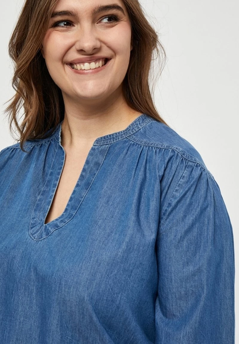 PEPPERCORN CIA Blouse Mid Blue Denim Femme 4 PEPPERCORN CIA Blouse Mid Blue Denim Femme – Image 4