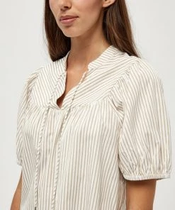 PEPPERCORN EMALA Blouse Almond Milk Striped Femme -Promos PEPPERCORN Magasin 6b6997efbe474bb7b6ce223afda7db81