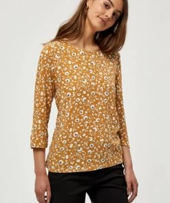 PEPPERCORN LEAH TABITA Blouse Spruce Yellow Pr Femme