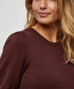 PEPPERCORN TANA PUFF LONGSLEEVE Pullover Decadent Chocolate Femme -Promos PEPPERCORN Magasin 70988368e19c429da7ff0940c508167f