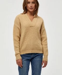PEPPERCORN Femme Pullover Warm Sand Melange
