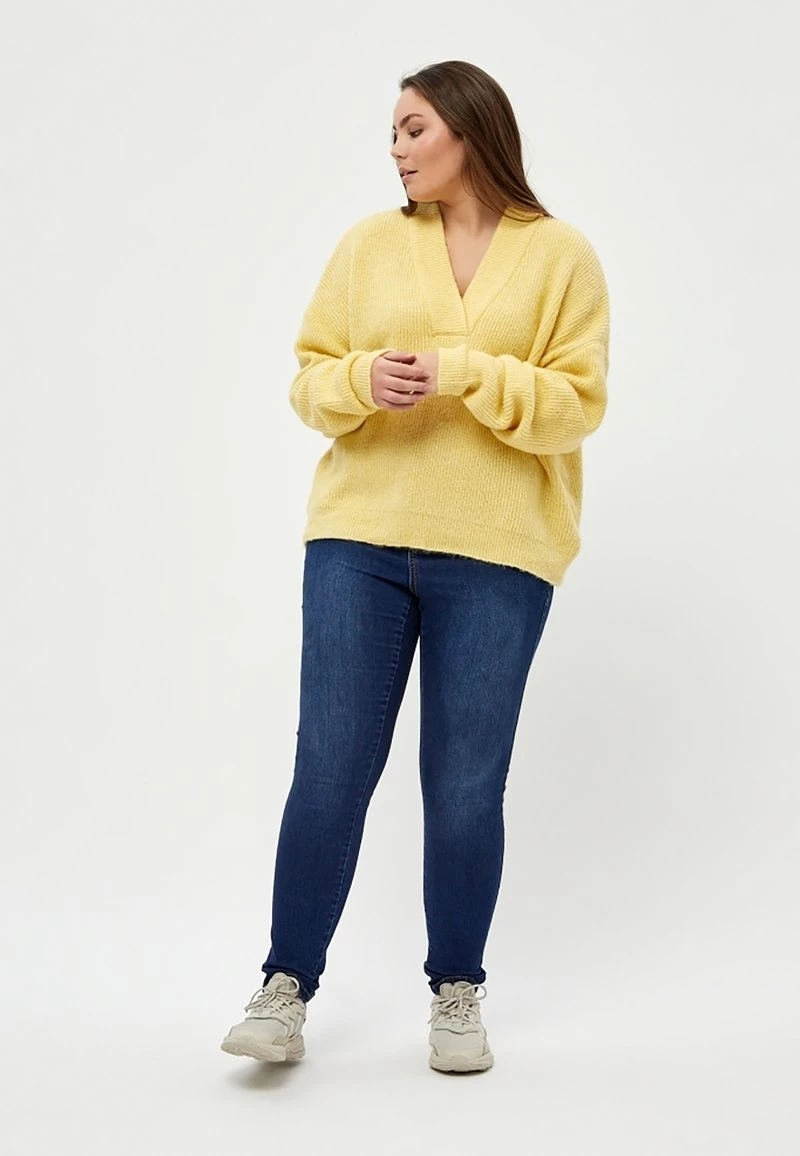 PEPPERCORN PENELOPE Pullover Pale Yellow Melange Femme 2 PEPPERCORN PENELOPE Pullover Pale Yellow Melange Femme – Image 2