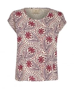 PEPPERCORN Femme ELLERY T Shirt Imprimé True Red Pr -Promos PEPPERCORN Magasin 7201deefaa53492aaed33d0b0bccb850
