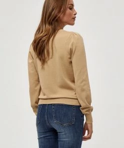 PEPPERCORN TANA PUFF LONGSLEEVE Pullover Warm Sand Melange Femme -Promos PEPPERCORN Magasin 7273b63e592a40338a0dedf08f0ff502 1
