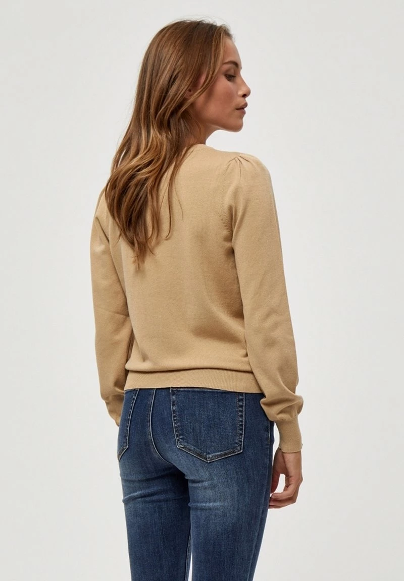 PEPPERCORN TANA PUFF LONGSLEEVE Pullover Warm Sand Melange Unisex 3 PEPPERCORN TANA PUFF LONGSLEEVE Pullover Warm Sand Melange Unisex – Image 3