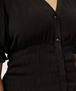 PEPPERCORN MIKAELA SHORT SLEEVE Robe De Jour Black Femme -Promos PEPPERCORN Magasin 7321310337ae47938a8d2c6028149dcc