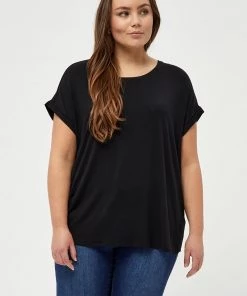 PEPPERCORN Femme ROSALINDA MALUCCA CURVE T Shirt Basique Black