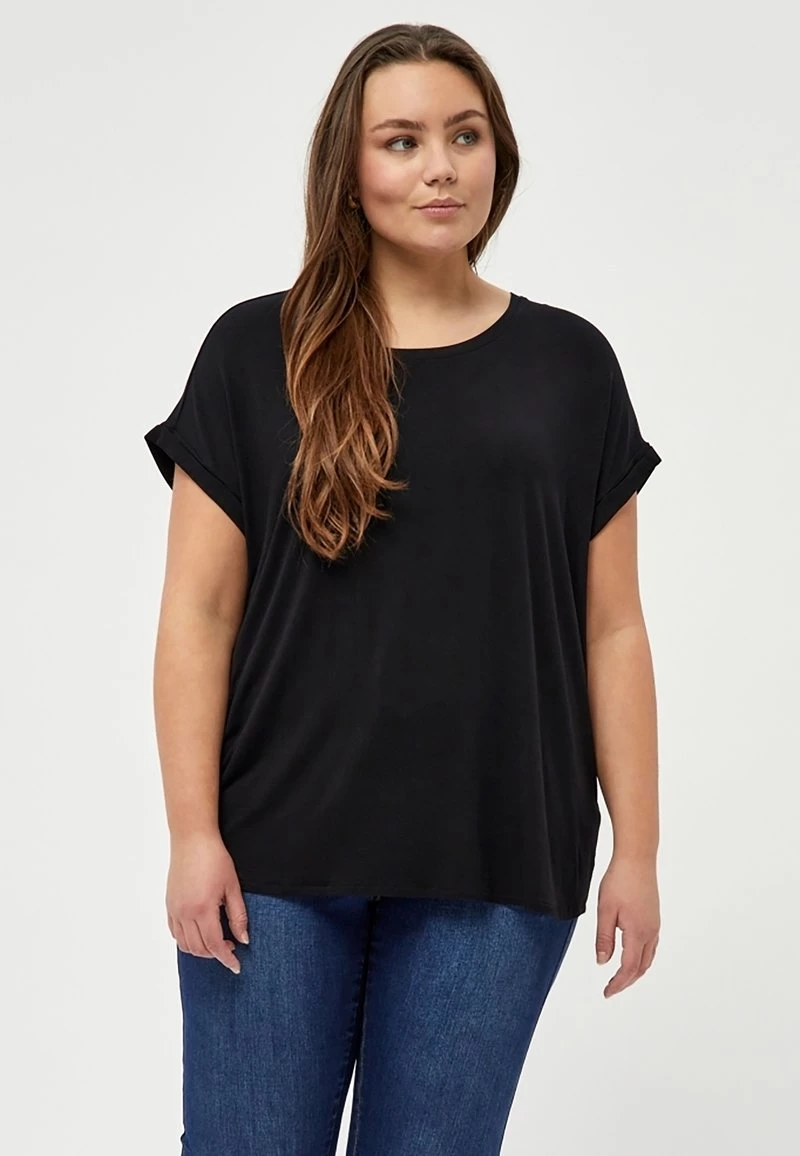 PEPPERCORN Femme ROSALINDA MALUCCA CURVE T Shirt Basique Black 1 PEPPERCORN Femme ROSALINDA MALUCCA CURVE T Shirt Basique Black