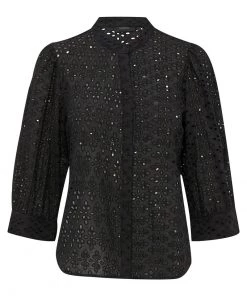 PEPPERCORN Femme NINNA Blouse Black -Promos PEPPERCORN Magasin 7343e55d490a44edbb8842cc6aba6f2d