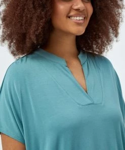 PEPPERCORN ROSALINDA T Shirt Basique Arctic Blue Femme -Promos PEPPERCORN Magasin 7366fb5b4e744413a2396804e366a7cd