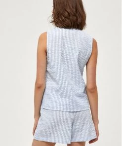 PEPPERCORN Femme ELAINE Blouse Skyway Blue Striped 7 PEPPERCORN Femme ELAINE Blouse Skyway Blue Striped -Promos PEPPERCORN Magasin 77e97e249e06480193db42de9e3ec50f