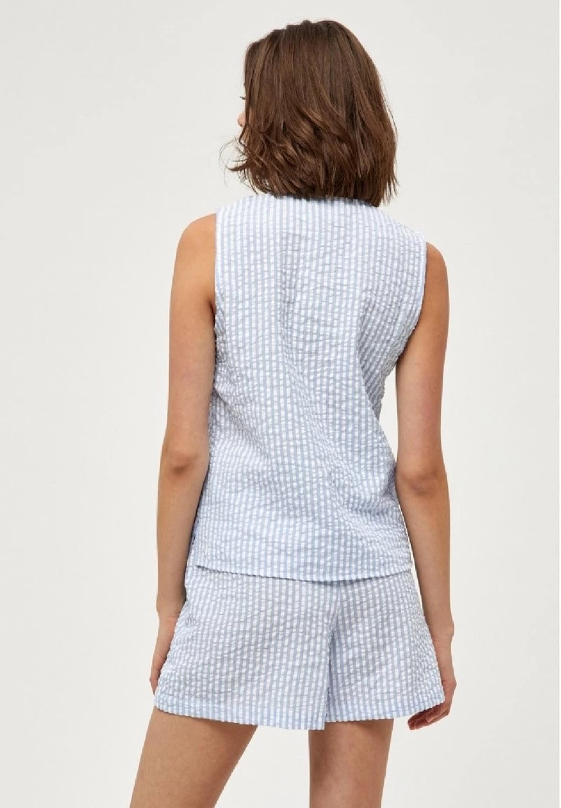 PEPPERCORN Femme ELAINE Blouse Skyway Blue Striped 3 PEPPERCORN Femme ELAINE Blouse Skyway Blue Striped – Image 3