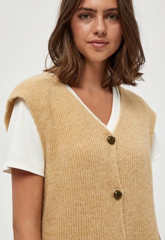 PEPPERCORN Gilet Beige Femme 4 PEPPERCORN Gilet Beige Femme – Image 4