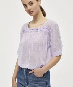 PEPPERCORN Blouse Purple Powder Femme