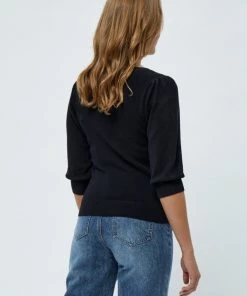 PEPPERCORN TANA 3/4 SLEEVE Pullover Black Femme -Promos PEPPERCORN Magasin 79571dd21d524079a8e837628753f7ad