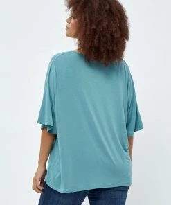PEPPERCORN ROSEBELL T Shirt à Manches Longues Arctic Blue Femme -Promos PEPPERCORN Magasin 79cdc62a62e84b70b97719f51384e015
