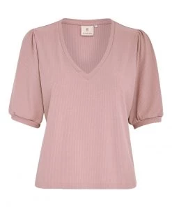 PEPPERCORN V NECK T Shirt Basique Ash Rose Femme 9 PEPPERCORN V NECK T Shirt Basique Ash Rose Femme -Promos PEPPERCORN Magasin 7ab07576eb664d48964393aa00d8ecef