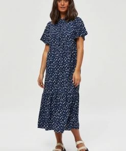PEPPERCORN GEMMA SOPHIA Robe De Jour D Blue P Femme