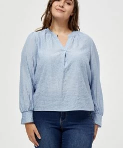 PEPPERCORN CLARA Blouse Dusk Blue Femme